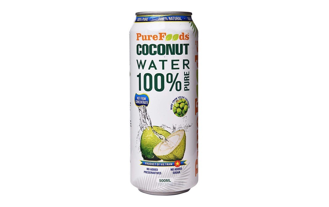Purefoods 100% Pure Coconut Water    Tin  500 millilitre